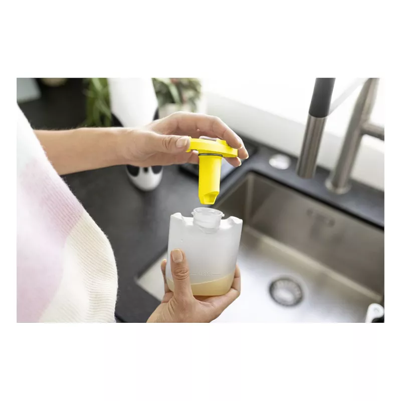 Kärcher WV 1 Compact Care Fenstersauger, Lithium-Ionen, 25 min Laufzeit, 100 ml Tank, Gelb/Schwarz