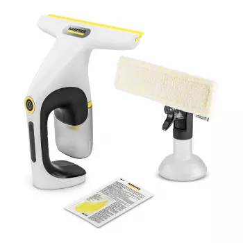 Kärcher WV 1 Compact Care Fenstersauger, Lithium-Ionen, 25 min Laufzeit, 100 ml Tank, Gelb/Schwarz