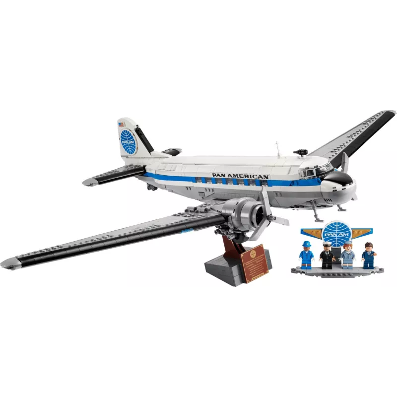 LEGO Icons 11378 Douglas DC-3 PAN AM Passagierflugzeug Bausatz (2500 Teile)
