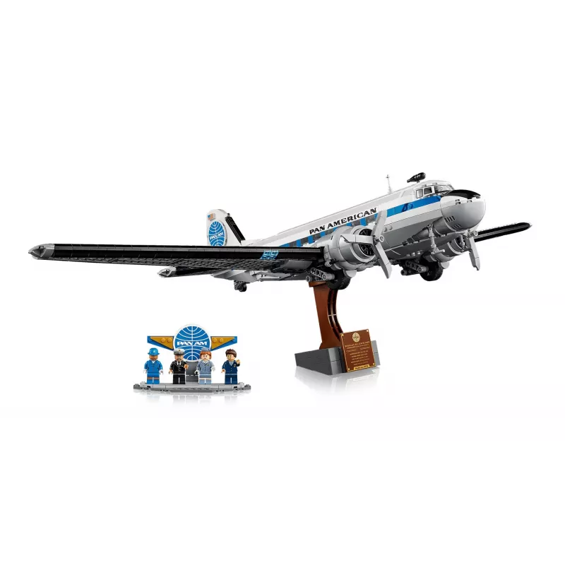 LEGO Icons 11378 Douglas DC-3 PAN AM Passagierflugzeug Bausatz (2500 Teile)