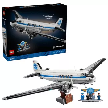 LEGO Icons 11378 Douglas DC-3 PAN AM Passagierflugzeug Bausatz (2500 Teile)