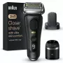 Braun Series 9 Pro+ 9590cc Nass-Trocken-Folienrasierer mit Trimmer Schwarz