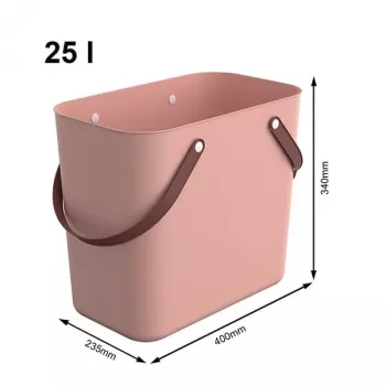 Rotho Multibag Albula Style 25L Aufbewahrungsbox, Meadow Rose