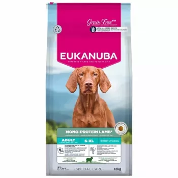 EUKANUBA Adult Trockenfutter für Hunde Mono Protein Lamm 12 kg