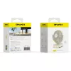 AWEI F45 Mini Tischventilator mit Clip, 1200mAh, Weiß