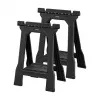 STANLEY Rack-horse Junior 2 Stk. Sägebock Doppelpack, 360 kg Tragfähigkeit, klappbar, Schwarz/Gelb