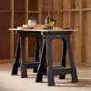 STANLEY Rack-horse Junior 2 Stk. Sägebock Doppelpack, 360 kg Tragfähigkeit, klappbar, Schwarz/Gelb