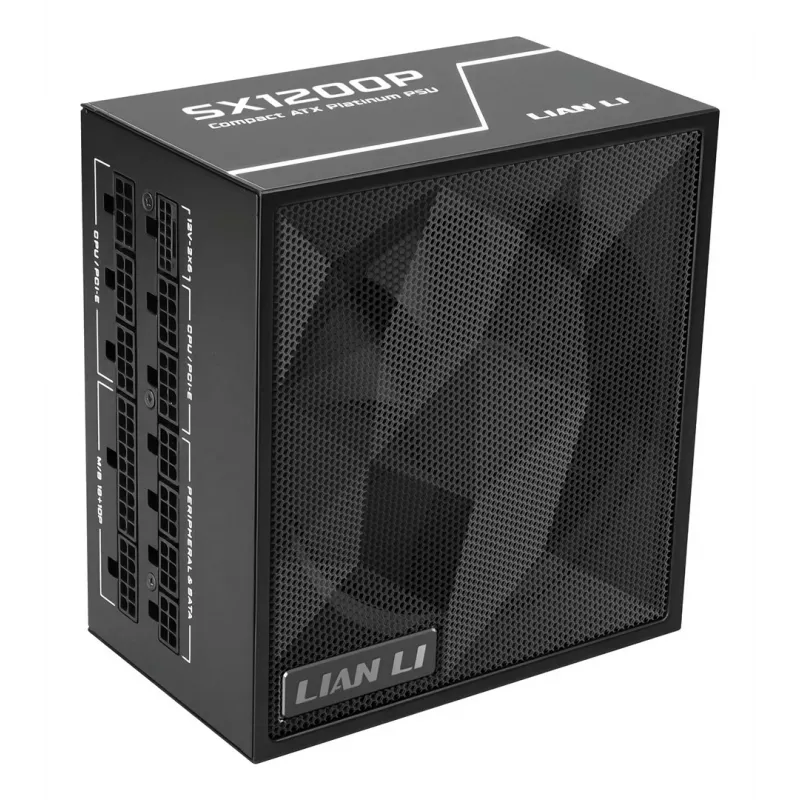 Lian Li SX Series 80 PLUS Platinum Netzteil, vollmodular, PCIe 5.1, ATX 3.1 - 1200 Watt, Schwarz