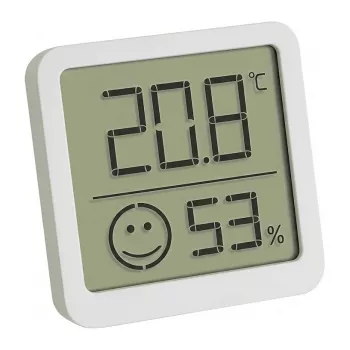 TFA Dostmann 30.5053.02.04 4er-Pack Weiß Digitales Thermo-Hygrometer mit Komfortzone
