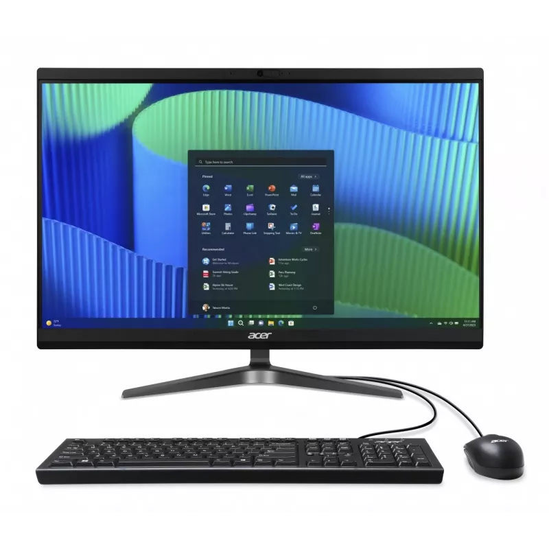 Acer Veriton Vero VZ2724G All-in-One PC, 23,8 inch FHD IPS, Intel Core i5-14400, 8GB DDR5, 512GB SSD, Windows 11 Pro, Schwarz