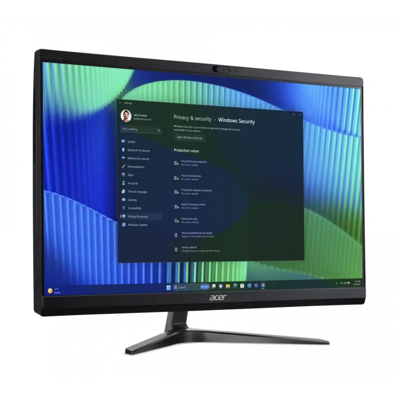 Acer Veriton Vero VZ2724G All-in-One PC, 23,8 inch FHD IPS, Intel Core i5-14400, 8GB DDR5, 512GB SSD, Windows 11 Pro, Schwarz