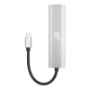 TB USB-C auf RJ45 Gigabit Ethernet Adapter mit 3x USB-A 3.0 und USB-C PD 100W, Space Grey