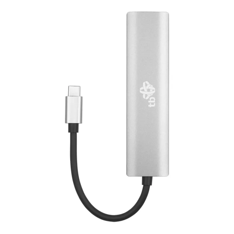 TB USB-C auf RJ45 Gigabit Ethernet Adapter mit 3x USB-A 3.0 und USB-C PD 100W, Space Grey