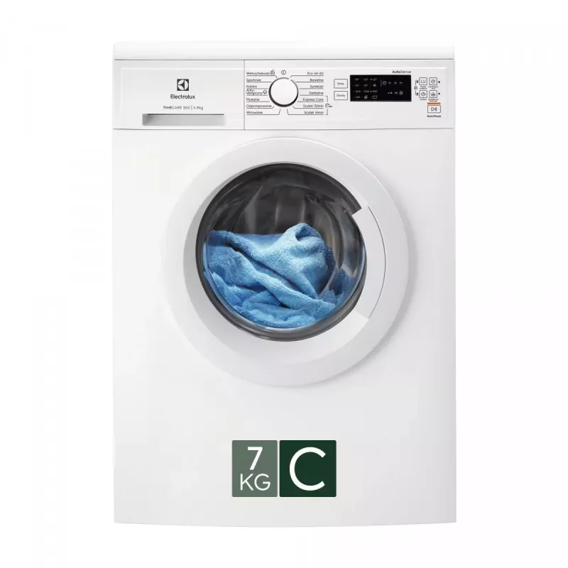 Electrolux EW2FN527WP Freistehende Frontlader-Waschmaschine, 7 kg, 1200 U/min, Energieklasse C, Weiß