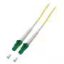EFB Elektronik O2519.2 Simplex Glasfaser-Patchkabel LC/APC auf LC/APC OS2 9/125 2m G.657.A2 LSZH Gelb