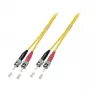 EFB-Elektronik ECOFIBER Duplex Patchkabel ST-ST OS2 G652D 10m LSZH 3mm Gelb