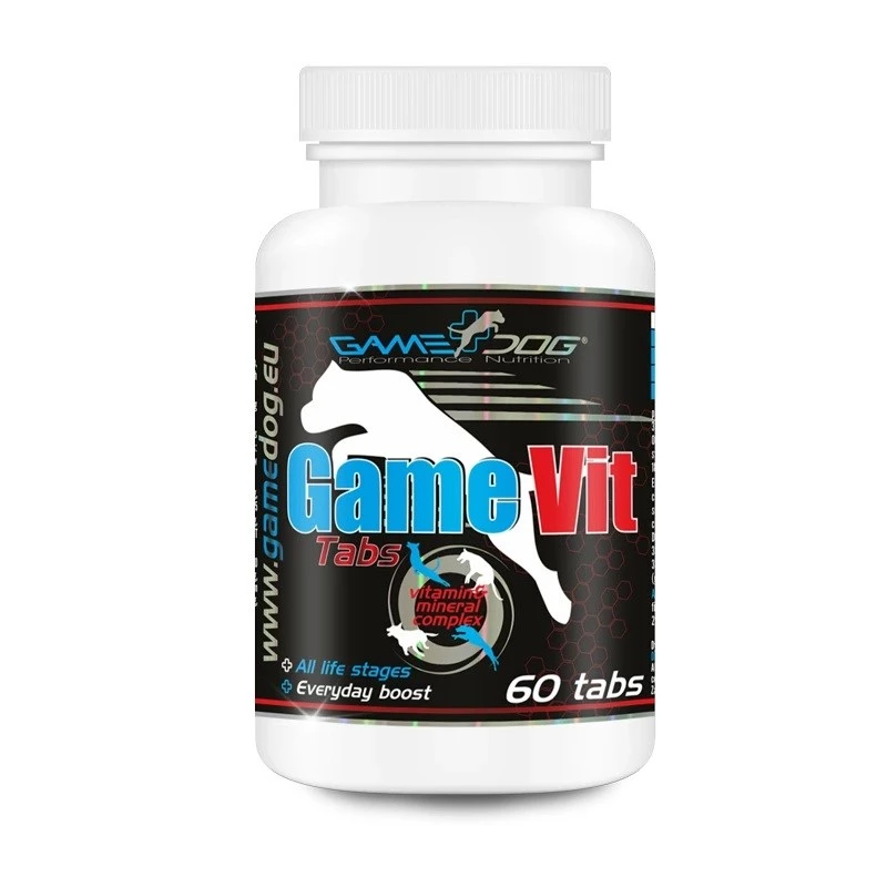 GAME DOG GameVit Tabs Multivitamin & Mineral Supplement für Hunde - 60 Tabletten