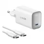 Anker Nano Charger 100W mit USB-C-Kabel, Weiß