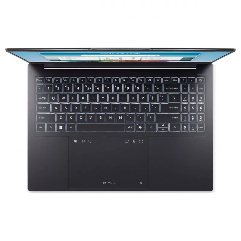 Acer Swift Go 16 AI OLED SFG16-I71-77NZ Laptop, Intel Core Ultra 7 355, 16GB LPDDR5X, 512GB SSD, 16 inch 3.2K OLED, Windows 11 Home, Deutsche Tastatur