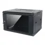 ALLNET 19 inch Wandgehäuse 6U 1-teilig 600mm Tiefe Schwarz zerlegt als Bausatz SMA-Serie