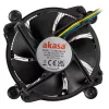 Akasa AK-CC6606BP01 Low Profile CPU-Kühler - Sockel LGA 1700, 63,2 mm hoch, 92-mm-Lüfter, Schwarz