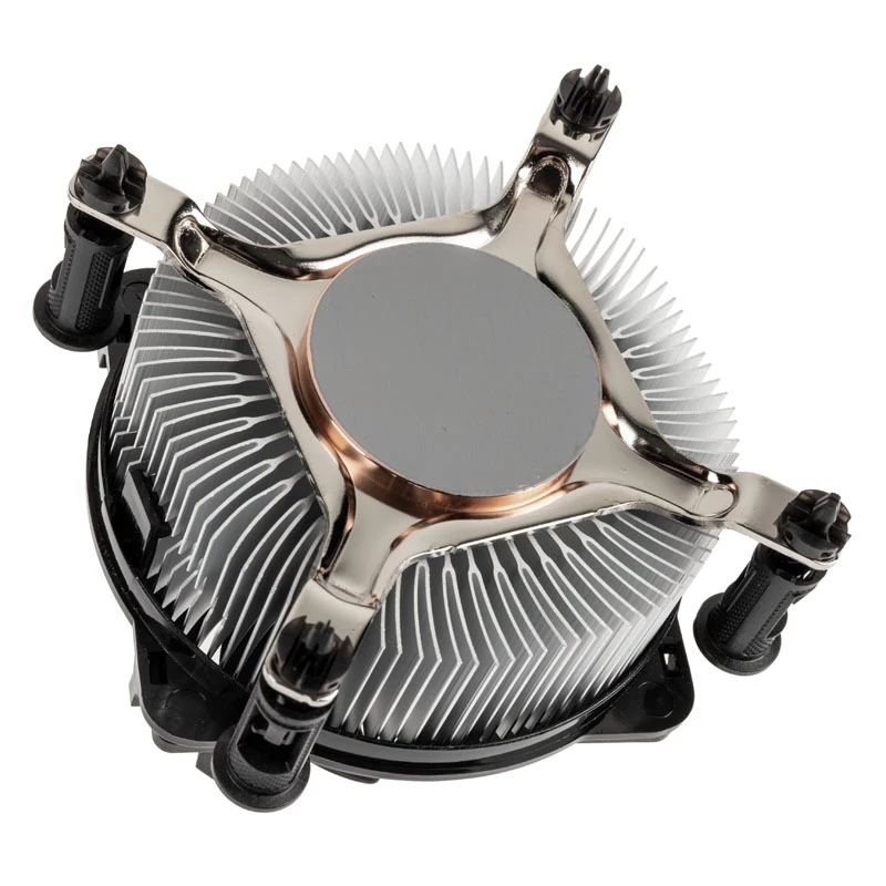 Akasa AK-CC6606BP01 Low Profile CPU-Kühler - Sockel LGA 1700, 63,2 mm hoch, 92-mm-Lüfter, Schwarz