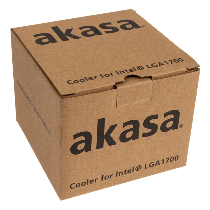 Akasa AK-CC6606BP01 Low Profile CPU-Kühler - Sockel LGA 1700, 63,2 mm hoch, 92-mm-Lüfter, Schwarz