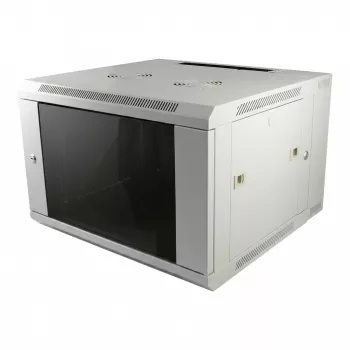 ALLNET SMA-Series 19-Zoll Wandgehäuse 6U 450mm Tiefe Lichtgrau Flat Pack
