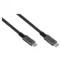 GoodConnections USB-C 4.0 (ST-ST) 1m Geflochtenes Kabel 100W 8K 30Hz Anthrazit