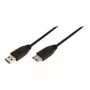 LogiLink USB 3.0 Verlängerungskabel - USB Typ A Stecker auf USB Typ A Buchse - 1 m - Schwarz