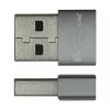 Good Connections USB 2.0 Adapter Typ-A Stecker auf USB-C Buchse, Aluminiumgehäuse, Grau, 3er-Set (USB-AD203-3)