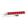 EFB Elektronik Koop PROFIversal Power Strip (Rack-Mountable) - 8 x Schuko-Steckdosen, IEC C14-Eingang, 250 V, 10 A, 2500 W, 1U, Schwarz
