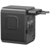 USAMS Reiseadapter CC308 17W 4in1 US/AU/EU/UK Schwarz