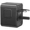 USAMS Reiseadapter CC308 17W 4in1 US/AU/EU/UK Schwarz