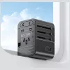 USAMS Reiseadapter CC308 17W 4in1 US/AU/EU/UK Schwarz