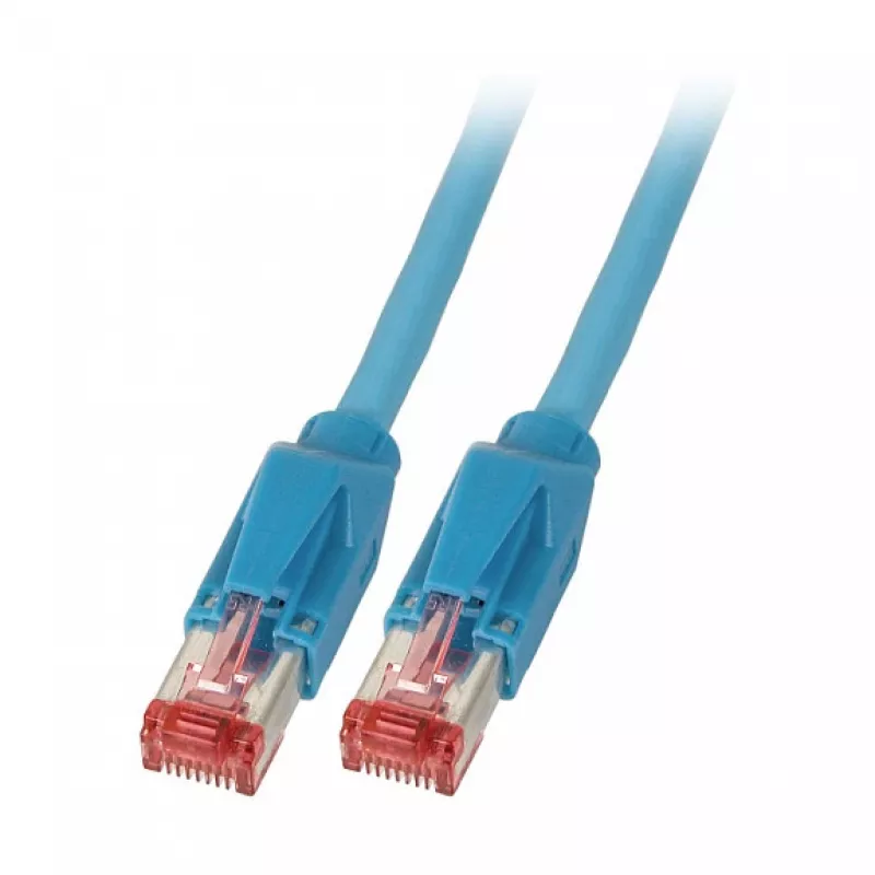EFB-Elektronik RJ45 Patchkabel Cat.6A S/FTP LSZH Dätwyler 7702 TM21 Blau 1m