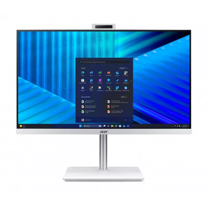 Acer Veriton 2000 VZ2417G All-in-One PC, 27 Zoll IPS FHD, Intel Core 5 120U, 16GB DDR5, 512GB M.2 SSD, Windows 11 Pro, Weiß