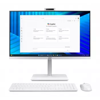 Acer Veriton 2000 VZ2417G All-in-One PC, 27 Zoll IPS FHD, Intel Core 5 120U, 16GB DDR5, 512GB M.2 SSD, Windows 11 Pro, Weiß