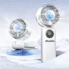 AWEI F39 Fast Ice Mini Handventilator, Eisweiß, 3600mAh, Turbo-Kühlung, 5 Stufen, USB-C