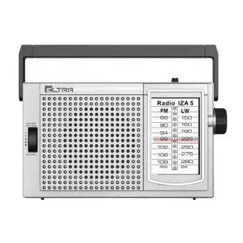 ELTRA Radio IZA-5 Silber FM/AM tragbares Radio mit Bluetooth und USB
