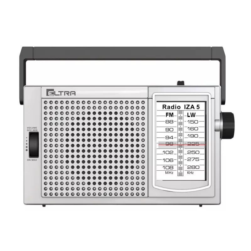 ELTRA Radio IZA-5 Silber FM/AM tragbares Radio mit Bluetooth und USB
