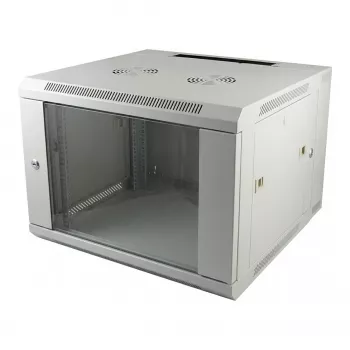 ALLNET 19-Zoll-Wandgehäuse 12U 1-teilig T595/B541mm Lichtgrau SMQ-Serie