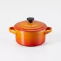 Le Creuset Steinzeug-Set mit 4 Petit Casseroles 10x5cm Volcanic