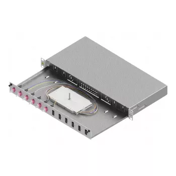 ZVK Easylan Basic LSB1A224 Glasfaser-Spleißgehäuse 1U 6x LC-Duplex OM4