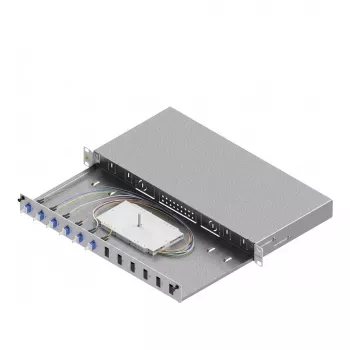 ZVK Easylan LSB1A225 Basic Fiber Optic Splice Enclosure 1U 6x LC-Duplex OS2