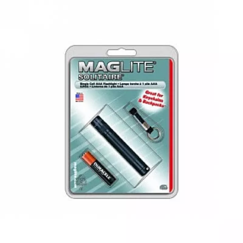 Maglite Solitaire Krypton Mini Taschenlampe Schwarz 37 Lumen AAA
