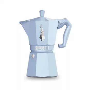 Bialetti MOKA EXCLUSIVE 6TZ Hellblau Herd-Espressokocher (9062)