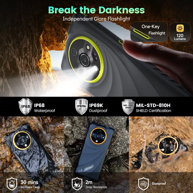 Ulefone Armor X31 6/128GB Schwarz Robustes Smartphone