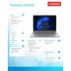 Laptop Lenovo ThinkBook 14 G9 IRL Intel Core 7 240H 16GB 512GB SSD 14,0 Zoll WUXGA Arctic Grey Windows 11 Pro 3Y Onsite + 1Y CID + CO2 Offset