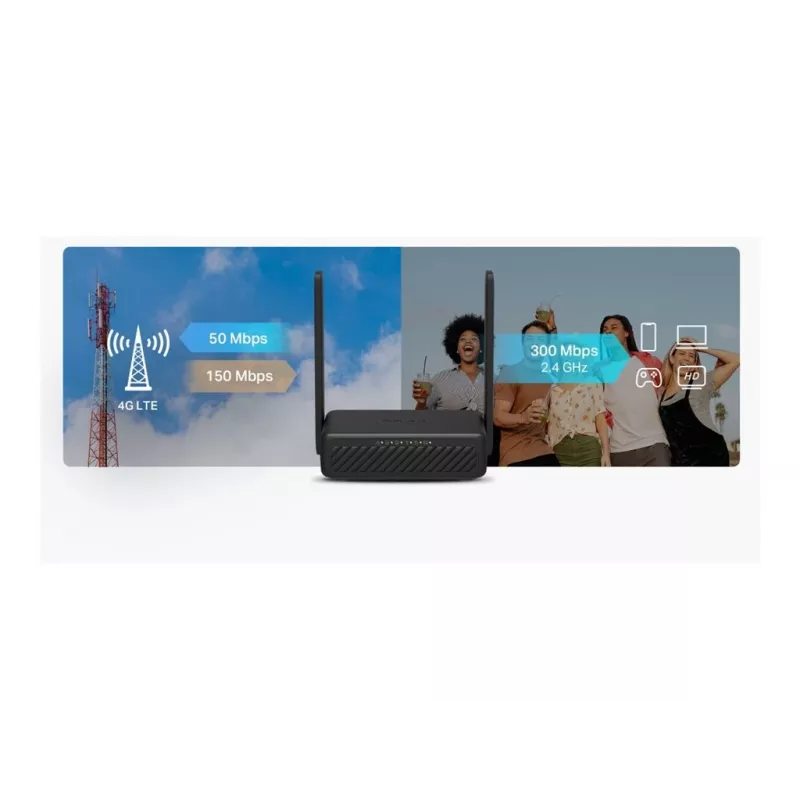 Mercusys MB113-4G Wireless 4G LTE Portable Router 300Mbps